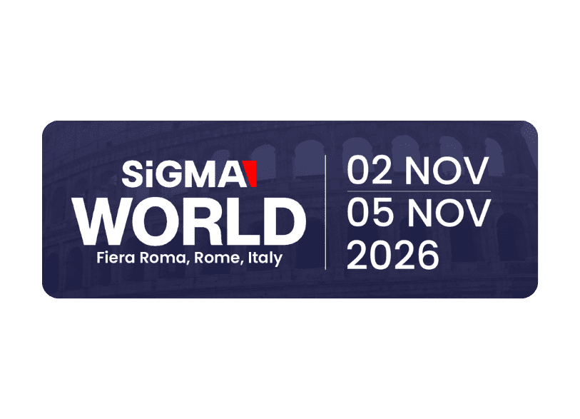 SiGMA World event promotional banner – November 2-5, 2026, Fiera Roma, Rome, Italy